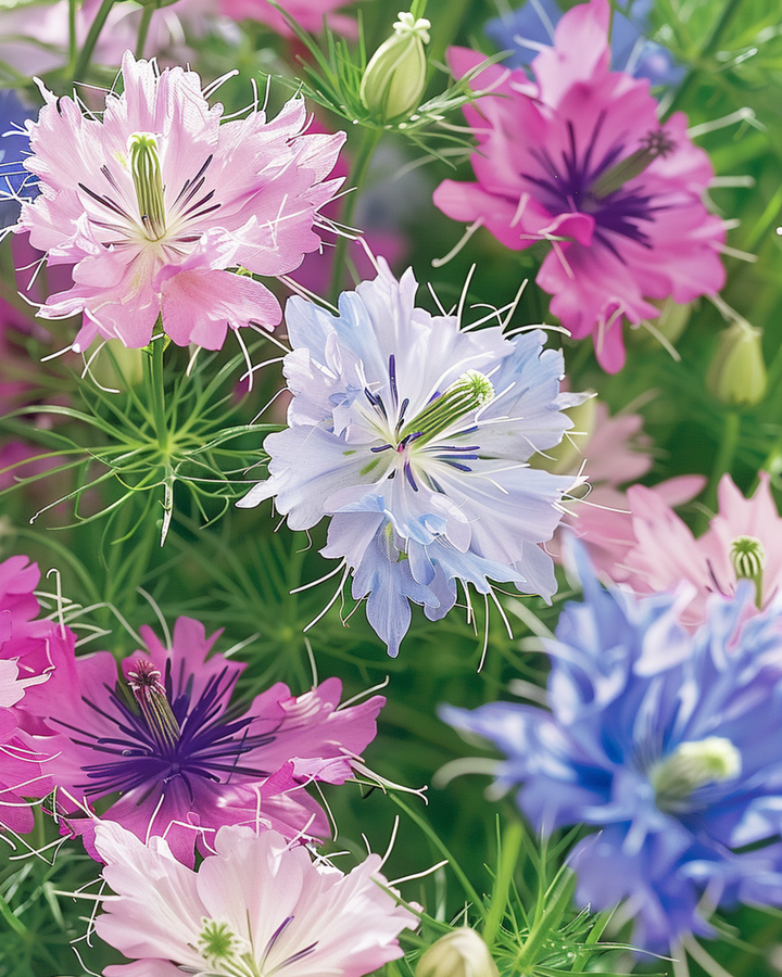 Love In The Mist Persian Jewels Samen (Nigella damascena) – einjährige Sortenmischung