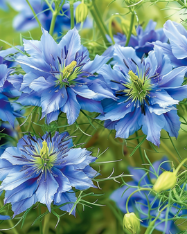 Love In The Mist Seeds Miss Jekyll Blue Nigella Damascena Annual Flower