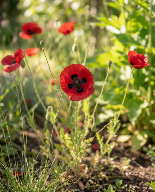 Mohn Lady Bird (Papaver commutatum) – einjährige Blumensamen von SeedsChoice