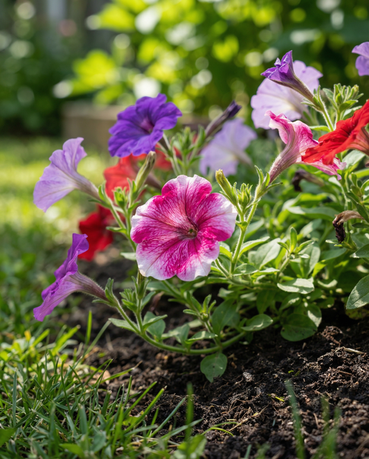 Farbenmix (Petunia pendula) – einjährige Sortenmischung Samen von SeedsChoice