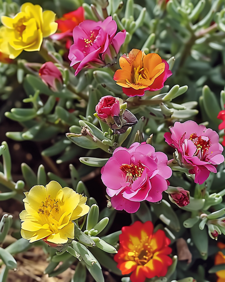 Double Mixed seeds (Portulaca grandiflora) – annual flower