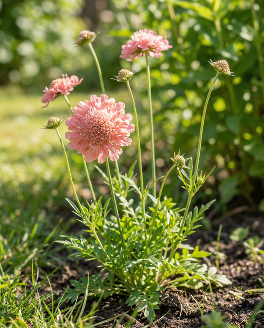 Salmon Queen (Scabiosa atropurpurea) – einjährige Blumensamen von SeedsChoice