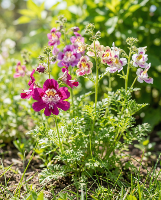 Poor Man's Orchid (Schizanthus wisetonensis) – annual seeds from SeedsChoice