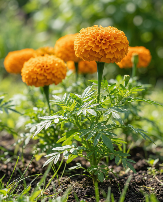 Afrikanische Studentenblume Hawaii (Tagetes erecta) – einjährige Blumensamen von SeedsChoice