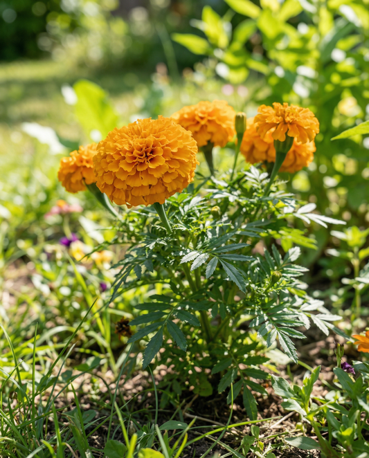 Afrikanische Studentenblume Zwerg Golden Age (Tagetes erecta) – einjährige Blumensamen von SeedsChoice