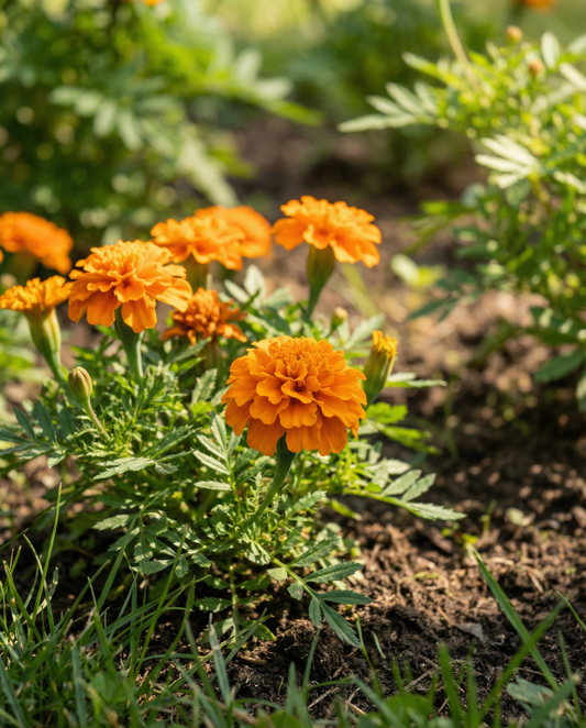 Studentenblume Petite Orange (Tagetes patula) – einjährige Blumensamen von SeedsChoice