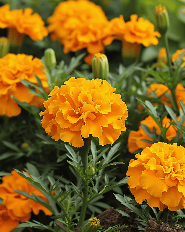 Studentenblume Petite Orange Samen (Tagetes patula) – einjährige Blume