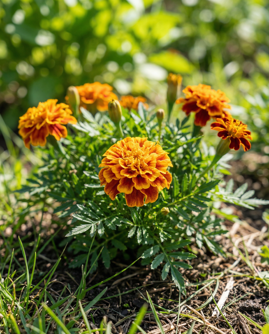 French Marigold Petite Harmony (Tagetes patula) – annual flower seeds from SeedsChoice