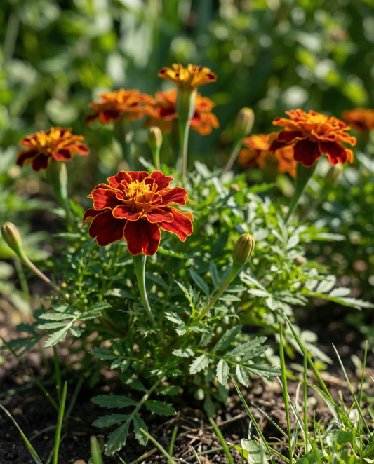 Französische Studentenblume Carmen (Tagetes patula) – einjährige Blumensamen von SeedsChoice