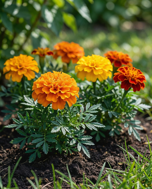 French Marigold Bonita (Tagetes patula) – annual flower seeds from SeedsChoice