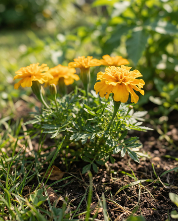 Studentenblume Naughty Marietta (Tagetes patula) – einjährige Blumensamen von SeedsChoice