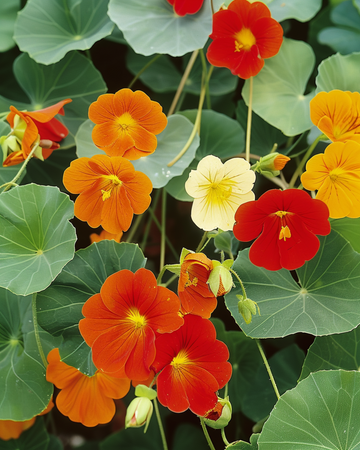 Nasturtium Single Flowered Mixed seeds (Tropaeolum majus) – annual flower
