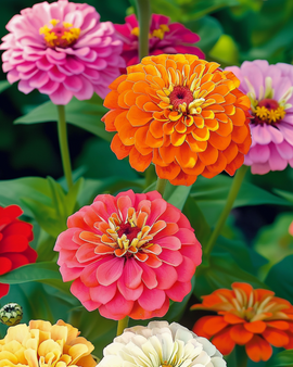 Zinnia Seeds Zinnia Elegans Dahlia Flowered Annual Mix