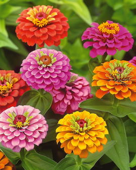 Zinnia Lilliput Mixed Seeds Zinnia Elegans Annual