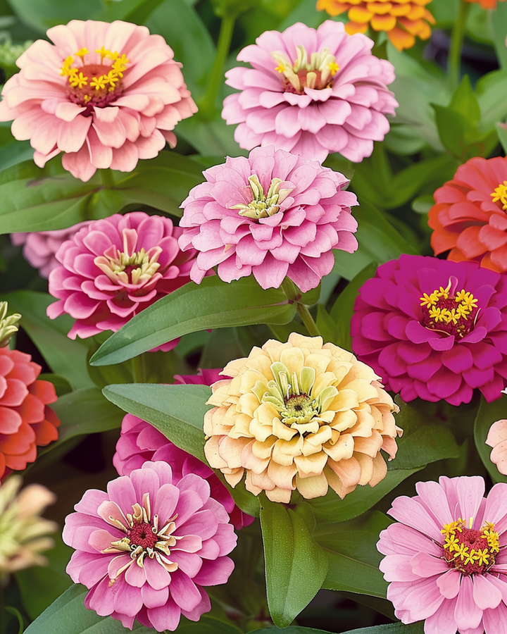 Thumbelina Dwarf Mixed Samen (Zinnia elegans) – einjährige Sortenmischung