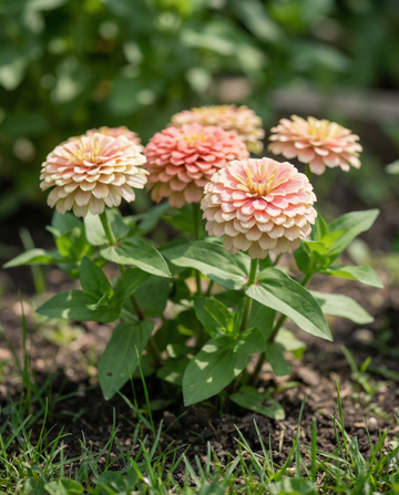 Thumbelina Dwarf Mixed (Zinnia elegans) – annual mix seeds from SeedsChoice