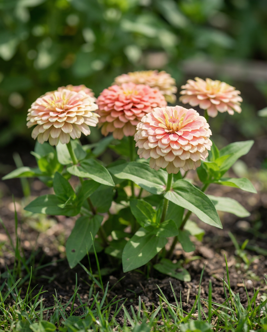 Thumbelina Dwarf Mixed (Zinnia elegans) – einjährige Sortenmischung Samen von SeedsChoice