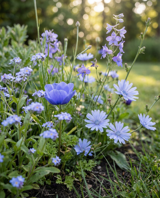 Blue Summer Mix Full Sun 20 To 80 Cm – einjährige Blumensamen von SeedsChoice