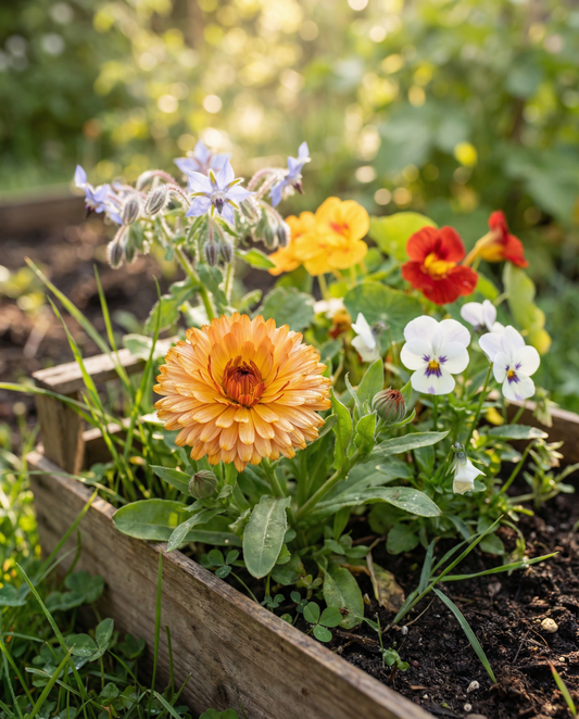 Essbare Mischung für volle Sonne 40 80 Cm – einjährige Blumensamen von SeedsChoice