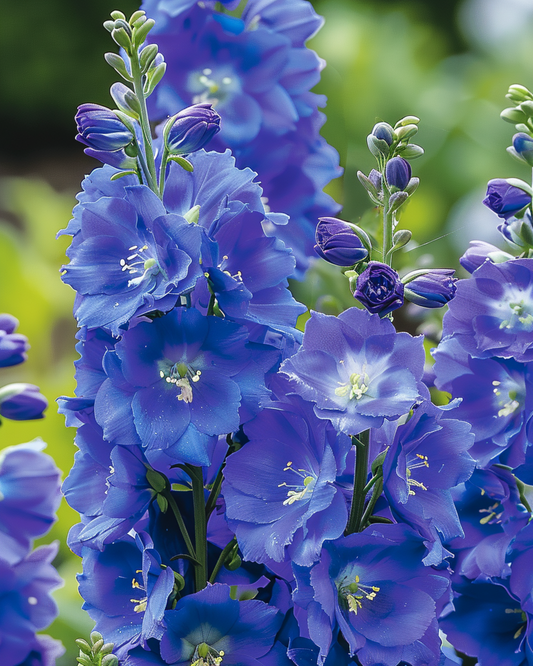 Larkspur Dasante Blue (Delphinium belladonna) – biennial seeds from SeedsChoice