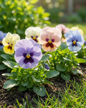 Stiefmütterchen Trimardeau Mix (Viola wittrockiana) – zweijährige Blumensamen von SeedsChoice