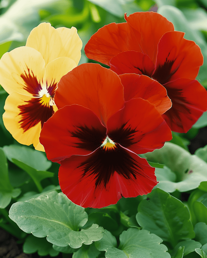 Stiefmütterchen Red Wing Samen (Viola wittrockiana) – zweijährige Blume