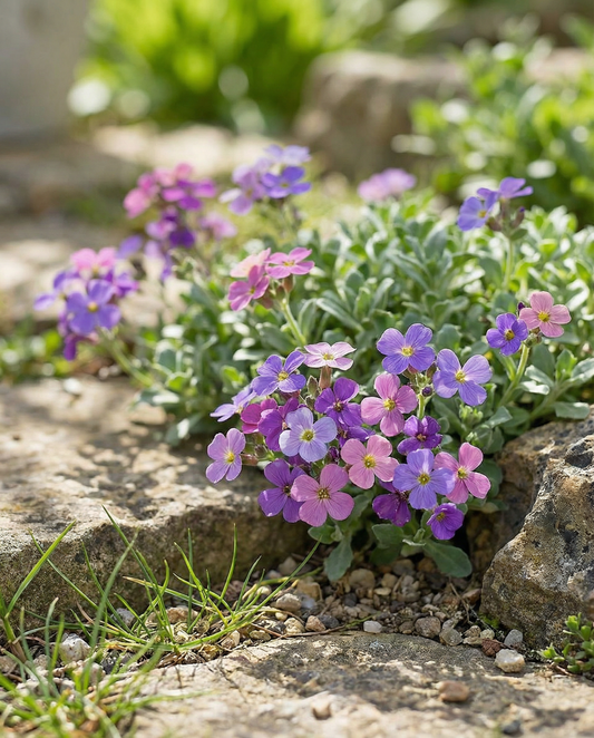 Rock Cress Mix (Aubrieta hybrida) – perennial vegetable seeds from SeedsChoice