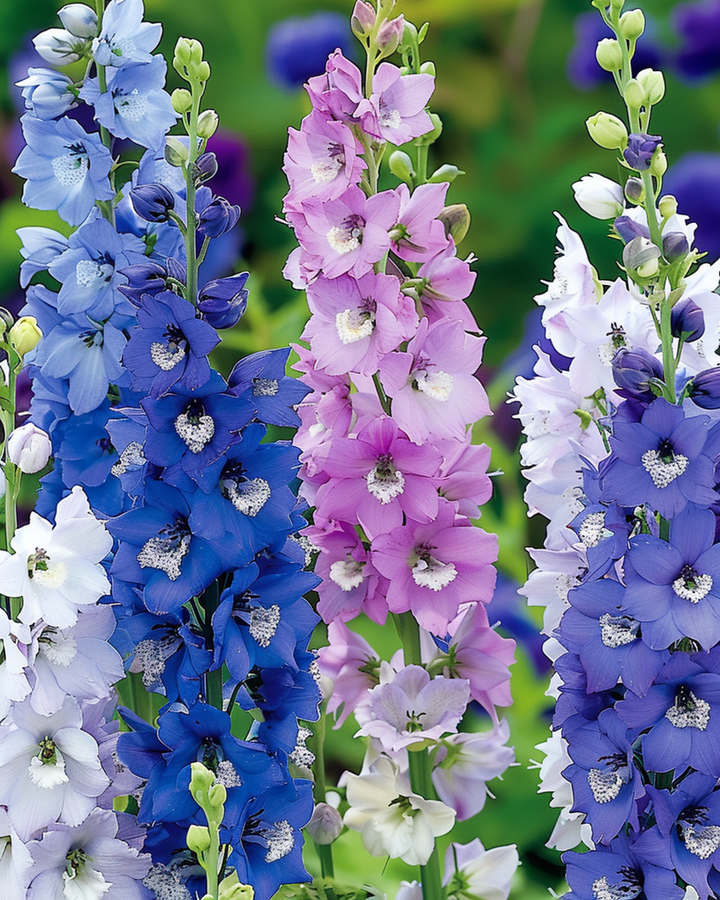 Larkspur Giant Pacific Mixed seeds (Delphinium cultorum) – perennial mix