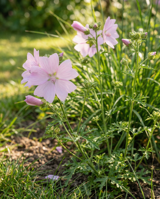 Musk Mallow (Malva moschata) – perennial flower seeds from SeedsChoice