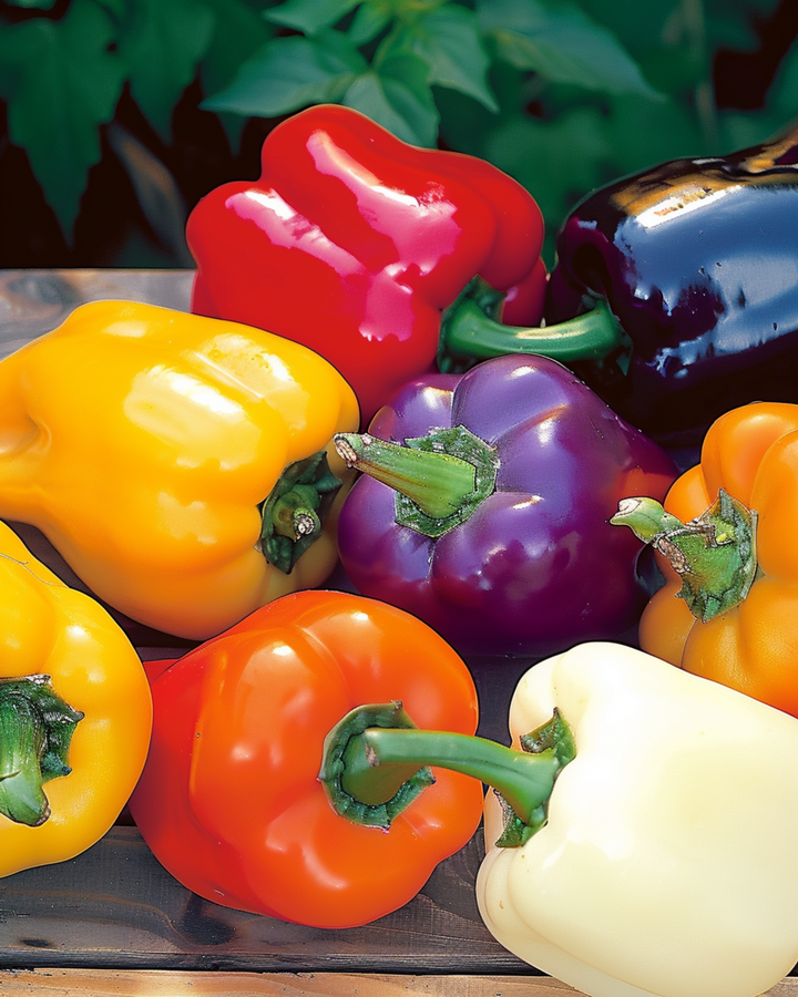 Paprika 5 Color Mixture Samen (Capsicum annuum) – einjähriges Gemüse