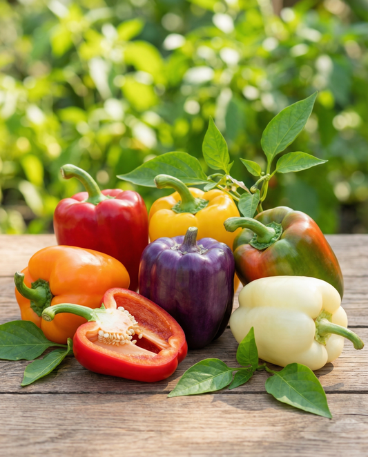 Paprika 5 Color Mixture (Capsicum annuum) – einjährige Gemüsesamen von SeedsChoice