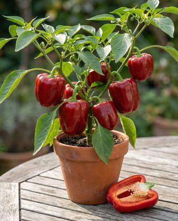 Paprika Redskin F1 (Capsicum annuum) – einjährige Gemüsesamen von SeedsChoice