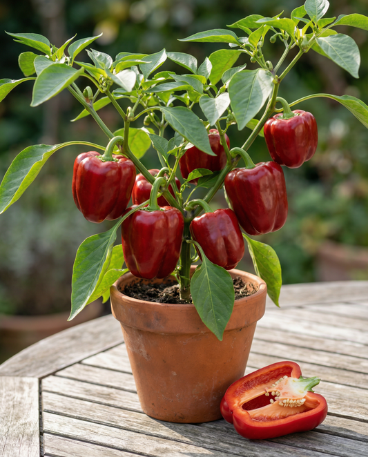 Paprika Redskin F1 (Capsicum annuum) – einjährige Gemüsesamen von SeedsChoice