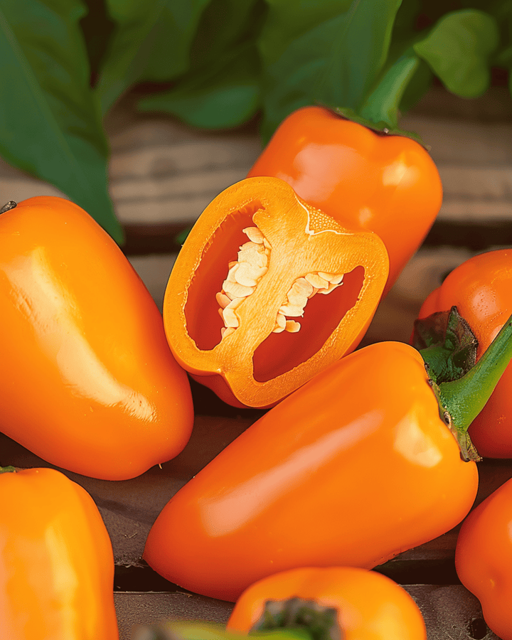 Snack-Paprika Snacking Mini Orange Samen (Capsicum annuum) – einjähriges Gemüse