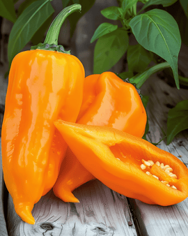 Sweet Pepper Seeds Timia Capsicum Annuum Orange Annual Pointed