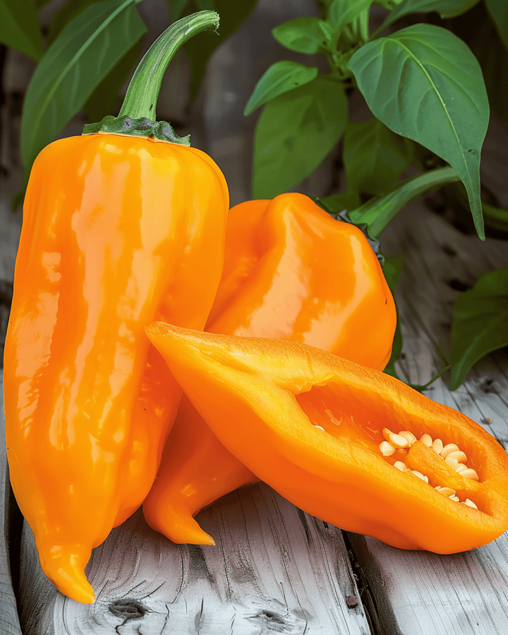 Spitzpaprika Timia Orange Pointed Samen (Capsicum annuum) – einjähriges Gemüse