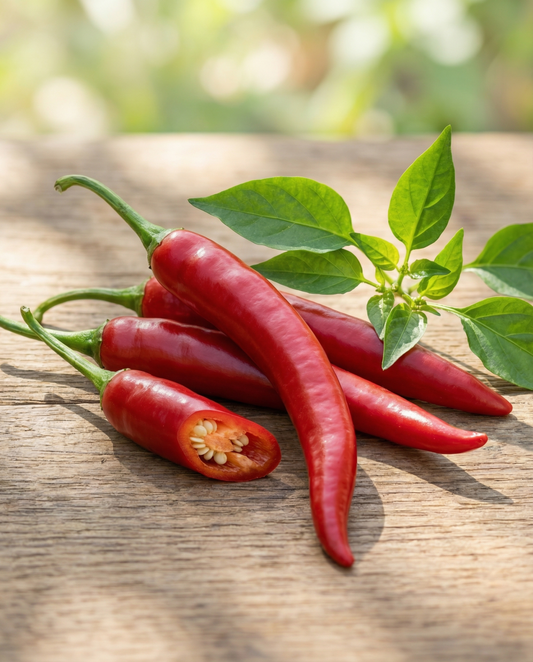 Cayennepfeffer Long Slim (Capsicum annuum) – einjährige Gemüsesamen von SeedsChoice