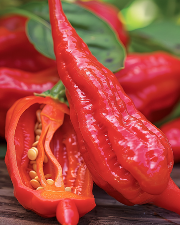 Bhut Jolokia Pepper Red Samen (Capsicum chinense) – einjähriges Gemüse
