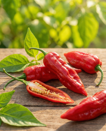 Bhut Jolokia Pepper Red (Capsicum chinense) – einjährige Gemüsesamen von SeedsChoice