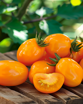 Snack Tomato Seeds Dattorange F1 Solanum Lycopersicum Annual