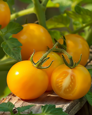 Dwarf Cherry Tomato Gourmandise Yellow seeds (Solanum lycopersicum) – annual vegetable