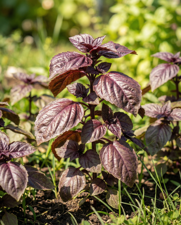 Sweet Basil Red Lizzy (Ocimum basilicum) – annual seeds from SeedsChoice