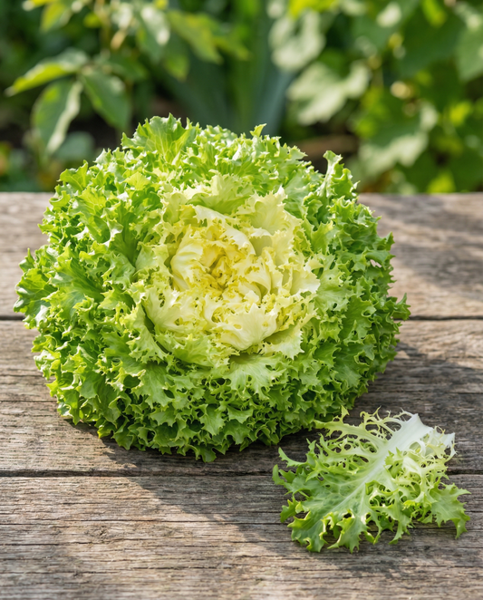 Curled Endive White (Cichorium endivia) – annual vegetable seeds from SeedsChoice