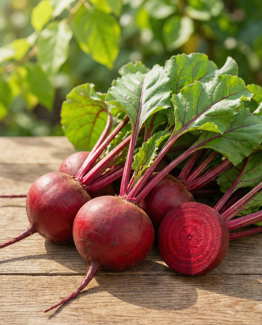Rote Bete Egyptian Flat Round (Beta vulgaris) – einjährige Gemüsesamen von SeedsChoice