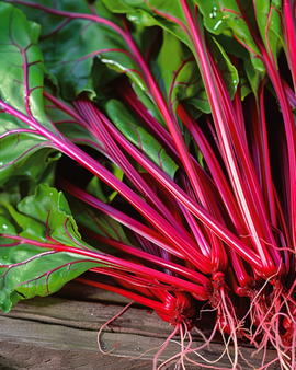 Swiss Chard Seeds Beta Vulgaris Annual Red Chard Micro Leaf