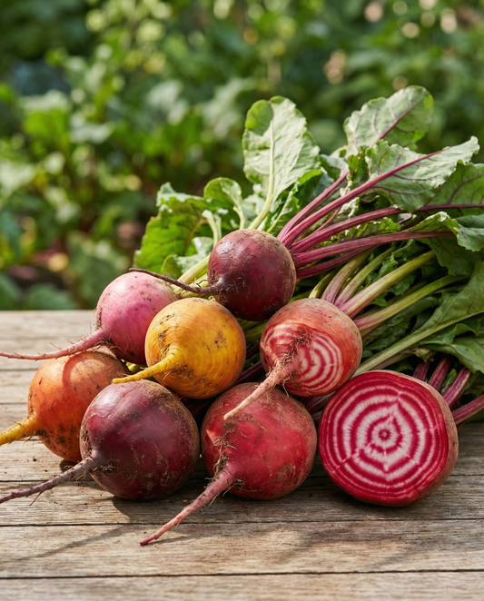 Rote Bete Mixed Colours Mixture Round Roots (Beta vulgaris) – einjährige Gemüsesamen von SeedsChoice
