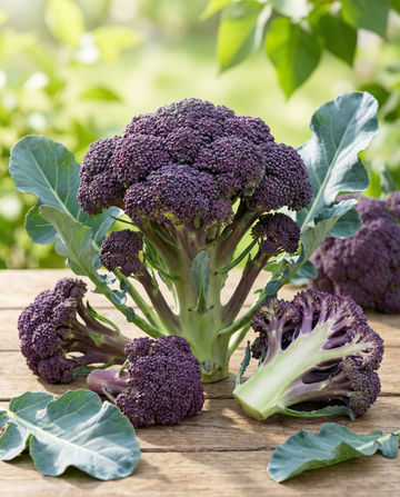 Brokkoli Summer Purple (Brassica oleracea) – einjährige Gemüsesamen von SeedsChoice