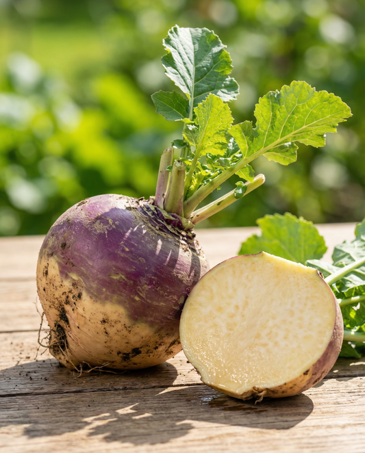 Steckrübe Champion Purple Top (Brassica napus) – einjährige Gemüsesamen von SeedsChoice