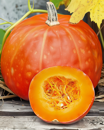 Kürbis Rouge Vif Detampes Samen (Cucurbita maxima) – einjähriges Gemüse
