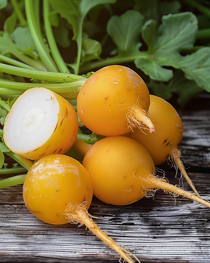 Radieschen Zlata Yellow Round Samen (Raphanus sativus) – einjähriges Gemüse
